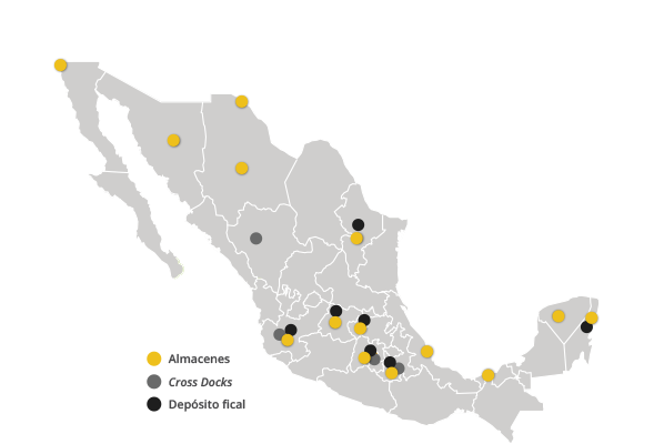 Le stockage et la distribution sont des éléments stratégiques de la chaîne d'approvisionnement. México